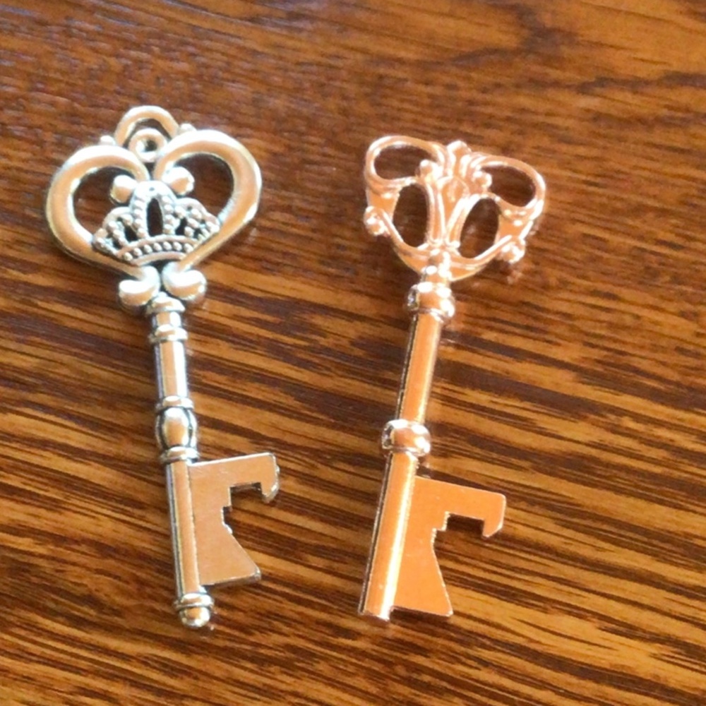 Bundle of 2 Vintage Replica Antique Skeleton Key Bottle Openers